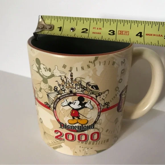 Disneyland Mickey Mouse 2000 Millennium Coffee Tea Soup Mug 16oz Ceramic - Picture 10 of 12